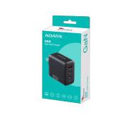 Adata Cargador de Pared, 65W, 1x USB-A, 2x USB-C, Negro