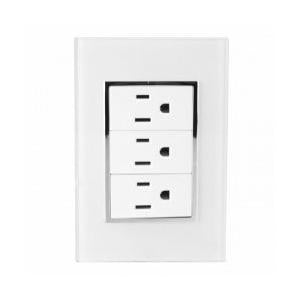 Santul Tomacorriente 4576, 3 Enchufes, 127V, 10A, Blanco
