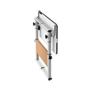 Alfra Mesa Plegable 6046, 40 x 80cm, Gris