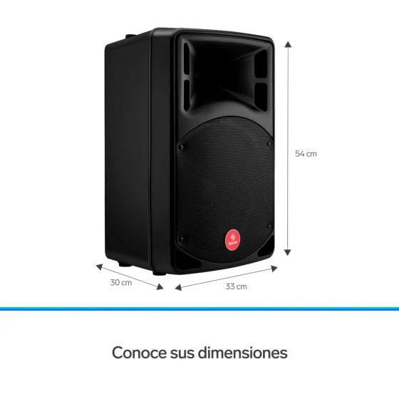 Bafle de 12" 2,100 W PMPO profesional Bluetooth*