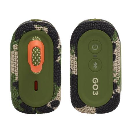 Altavoz Bluetooth Portatil JBL GO 3 con Bateria de 5 horas y Resistente al Agua Color Camuflaje