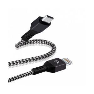Argomtech Cable USB-C Macho - Lightning Macho, 1.8 Metros, Negro