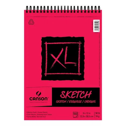 Block Arte Sketch Esbozo Canson Espiral 74 G 22.9 X 30.5 Cm