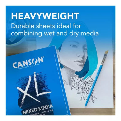 Block Mix Media Xl Canson 160 G 17.8 X 25.4 Cms 60 Hojas
