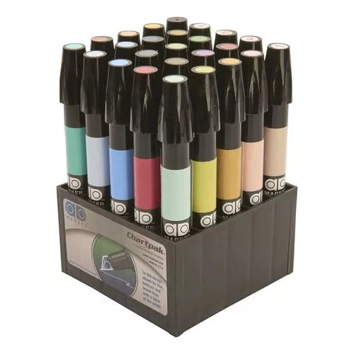 Set Marcadores Plumón Ad Chartpak Set L Conjunto De Paisaje