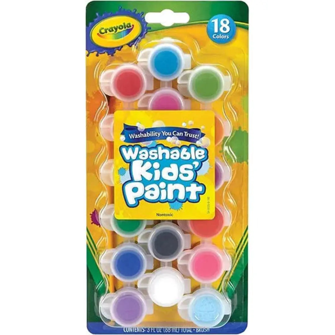 Pinturas Pinturitas Escolares Lavables Crayola 18 Colores