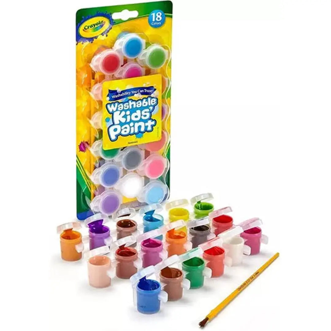Pinturas Pinturitas Escolares Lavables Crayola 18 Colores