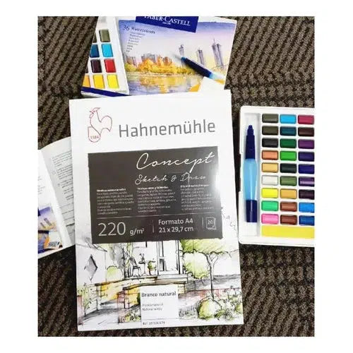 Block Hahnemuhle Concept Blanco Natural A4 220 Gr 20 Hojas
