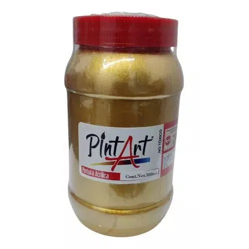 Pintura Acrílica Pintart Metálica 500 Ml Colores A Elegir