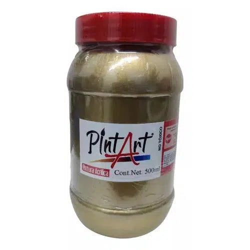 Pintura Acrílica Pintart Metálica 500 Ml Colores A Elegir