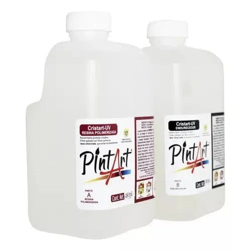 Resina Epóxica Cristart Uv Barniz Película De Cristal 960 Ml