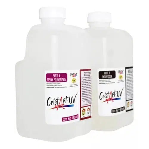 Resina Epóxica Cristart Uv Barniz Película De Cristal 960 Ml