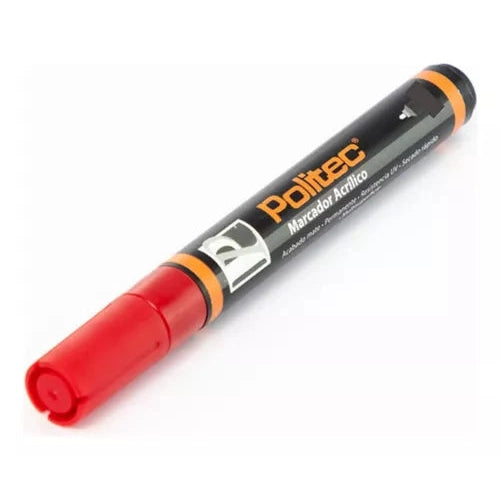 Kit Marcadores Acrílicos Politec Acabado Mate 2 Mm 6 Piezas