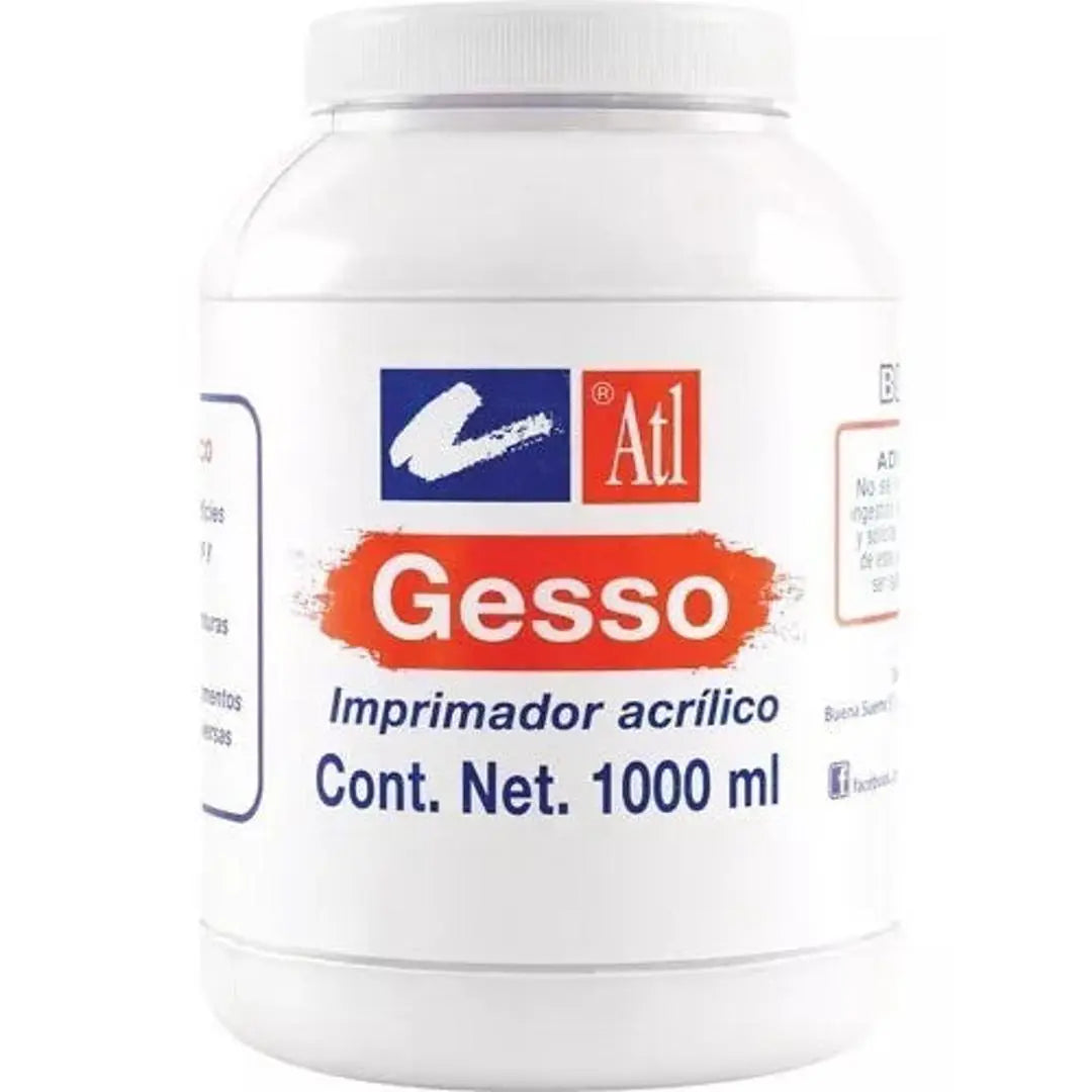 Gesso Imprimador Acrílico Blanco Rodin Óleo Arte 1000 Ml