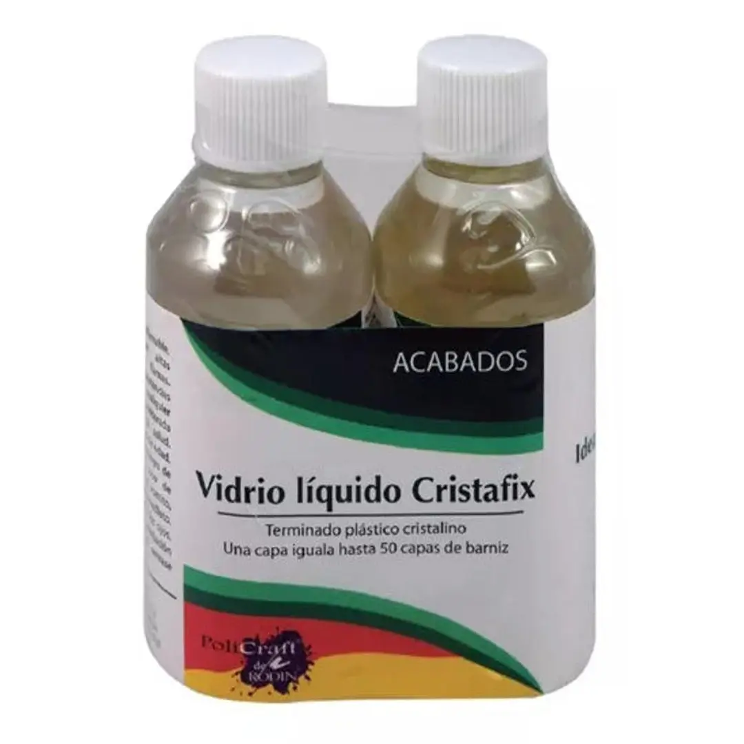 Barniz Vidrio Líquido Cristafix Resina Poliéster Cristal 230