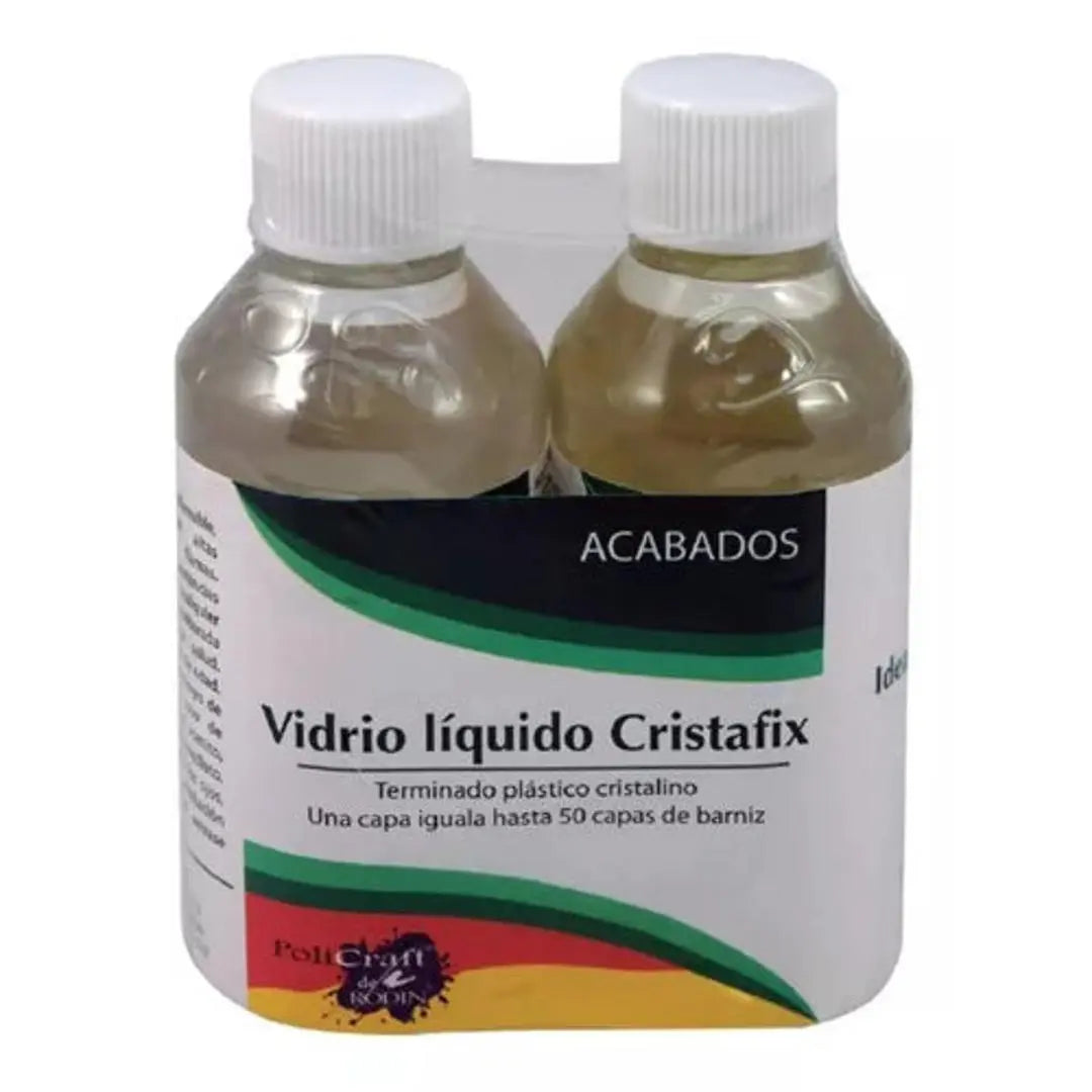 Barniz Vidrio Líquido Cristafix Resina Poliéster Cristal 230