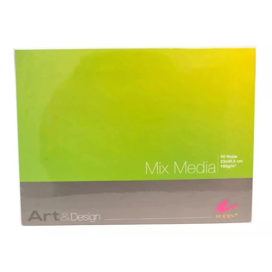 Block Mix Media Mixta 160 Grs Rodin 25 X 30.5 Cms 50 Hojas