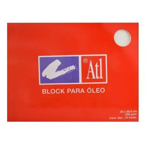Block Para Óleo Atl Rodin 23 X 30.5 Cms 230 Gramos 15 Hojas