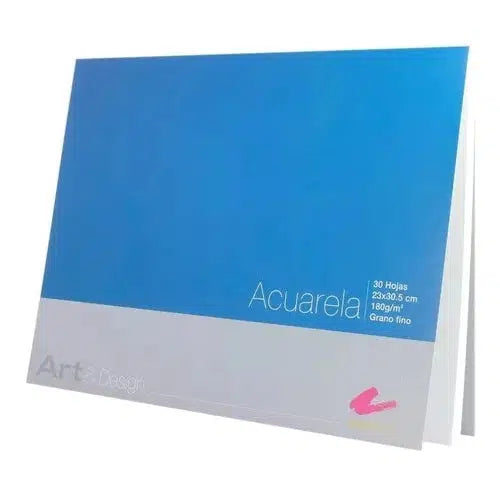 Block Para Acuarela Rodin 23 X 30.5 Cms 300 Gramos 30 Hojas