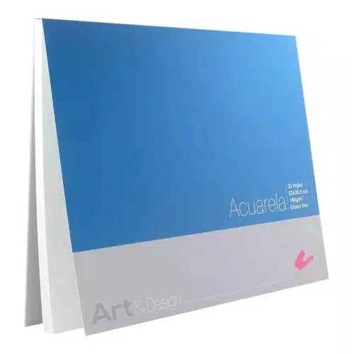 Block Para Acuarela Rodin 23 X 30.5 Cms 300 Gramos 30 Hojas