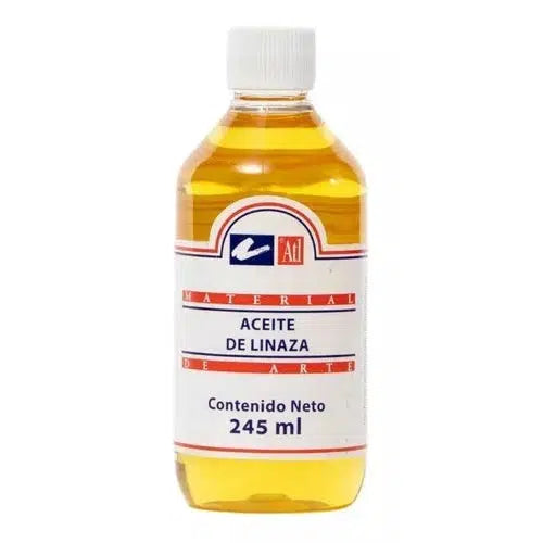 Aceite De Linaza Pintura Óleo Medio Pintar Arte Atl 245 Ml