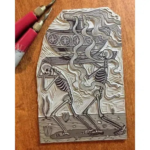 Gubias Linóleo Speedball 1 Mango Y 5 Navajas Para Grabado