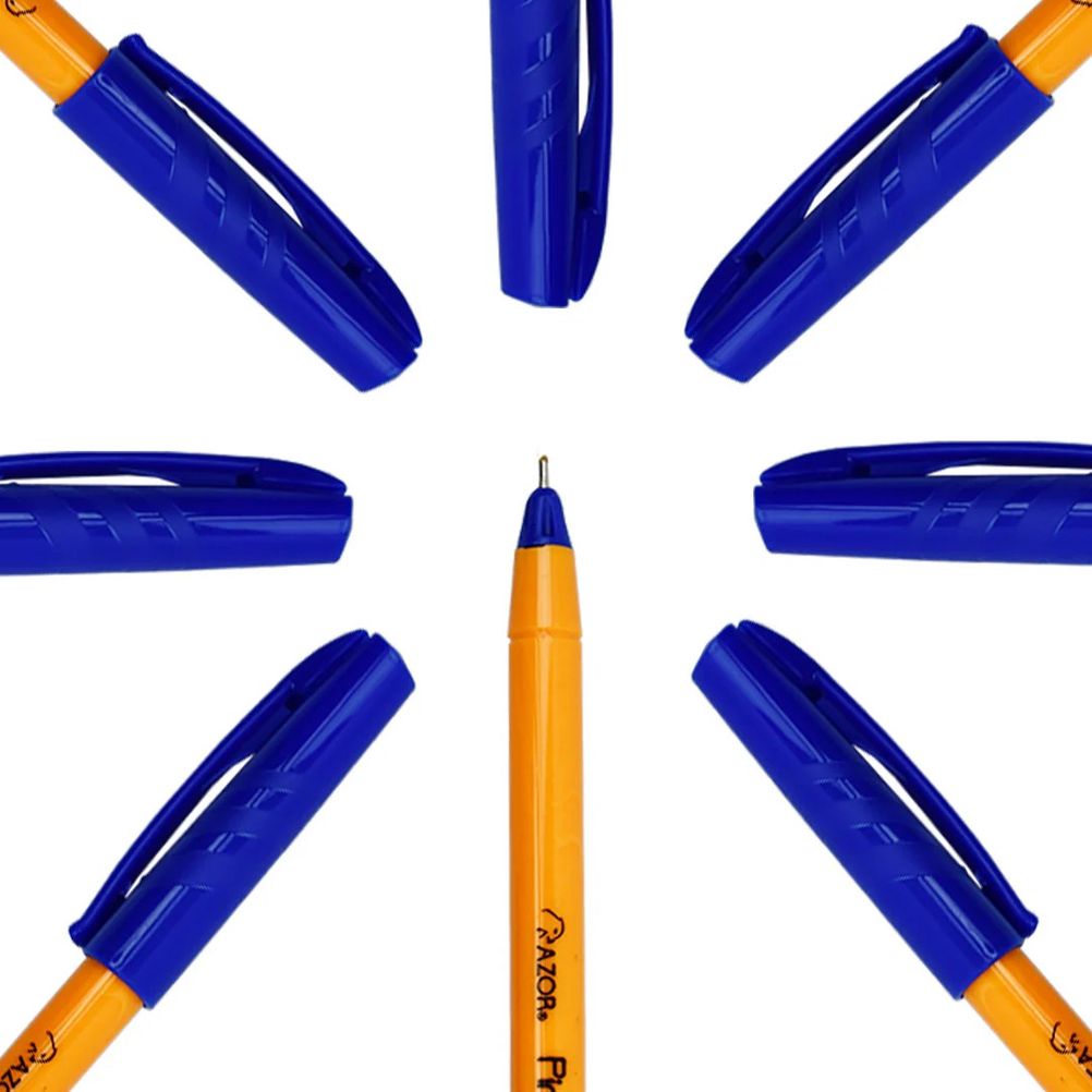 Boligrafo Azor Pin Pont Punta Fina 0.7mm Tinta Color Azul 12 Pieza(s).