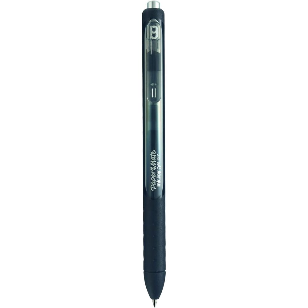 Boligrafo Retractil Papermate Kilometrico Inkjoy Punta Mediana 0,7 mm Tinta de Gel Color Negro 6 Pieza(s)