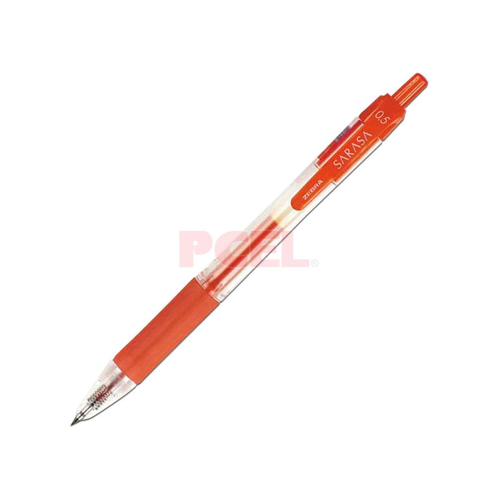 Bolígrafo Retráctil  Zebra Sarasa Punta Fina 0.5mm Tinta Gel Color Rojo 12 Pieza(s)