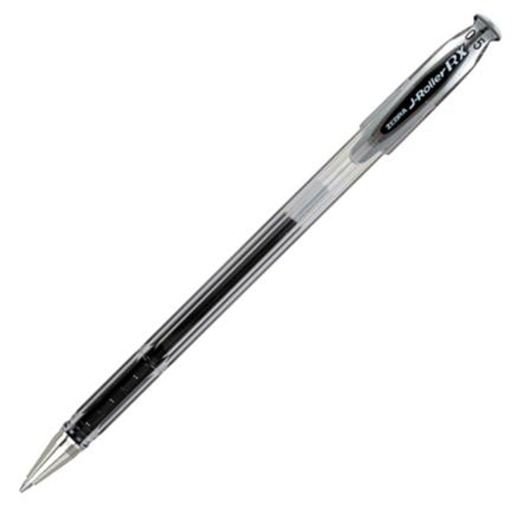Bolígrafo Zebra J Roller RX Punta Fina 0.5mm Tinta Gel Color Negro 6 Pieza(s)
