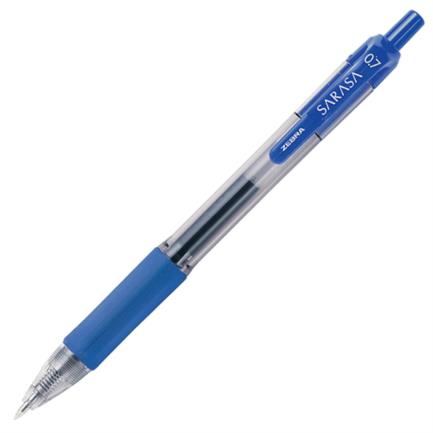 Bolígrafo Retráctil Zebra Sarasa Punta Mediana 0.7m Tinta Gel Color Azul 12 Pieza(s)