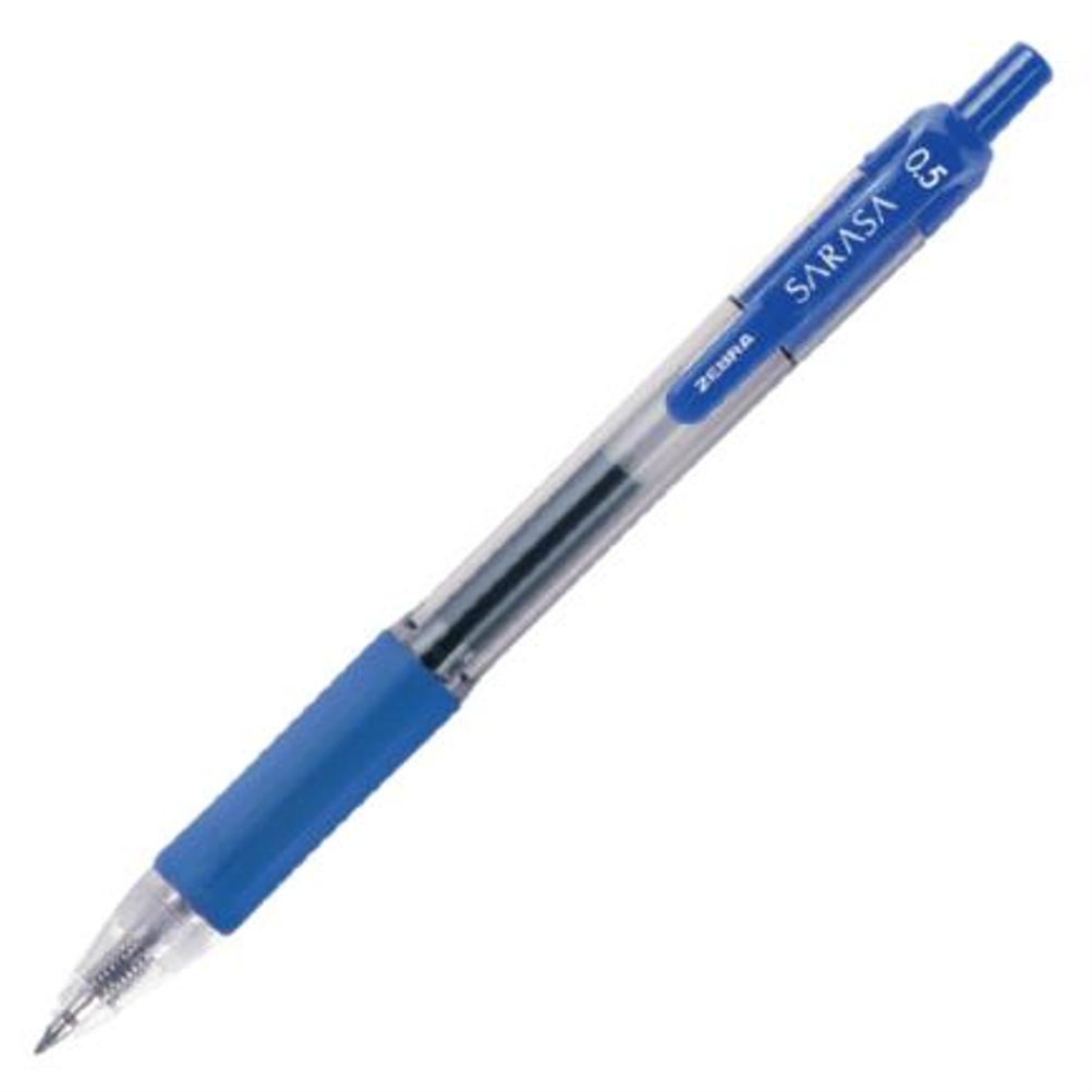 Bolígrafo Retractil Zebra Sarasa 8851 Punto Fino 0.5mm Tinta de Gel Color Azul 12 Pieza(s)