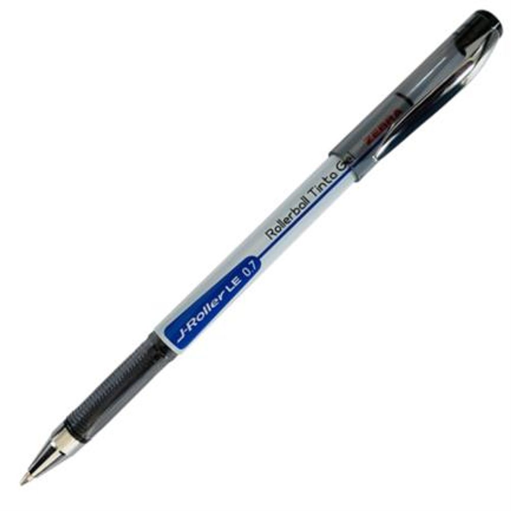 Bolígrafo Zebra J-Roller LE 8000-LE Punta Mediana 0.7mm Tinta de Gel Color Negro 6 Pieza(s)