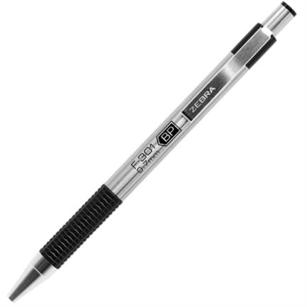 Bolígrafo Retractil Zebra F-301 Punta Fina 0.7mm Color Negro 12 Pieza(s)