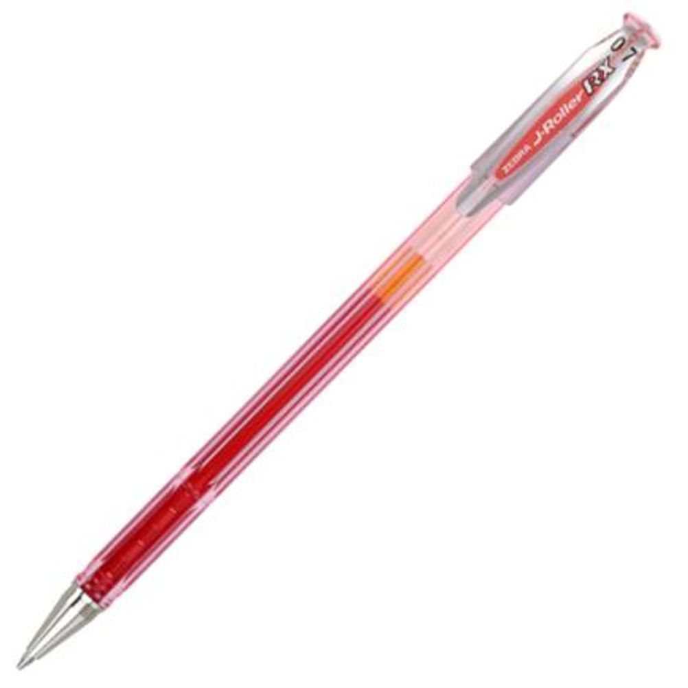 Bolígrafo Zebra J Roller RX Punta Mediana 0.7mm Tinta Gel Color Rojo 6 Pieza(s)