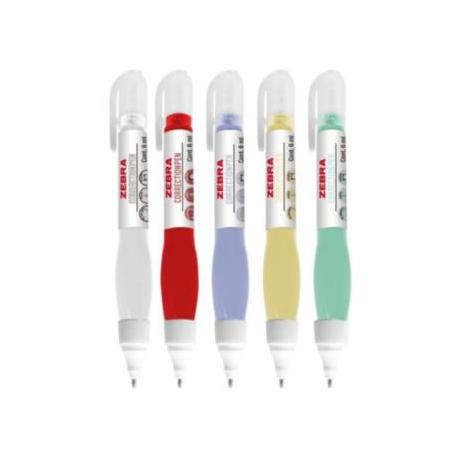 Corrector Líquido Zebra Rollerball Tipo Pluma Secado Instantaneo Contenido 6ml Blanco
