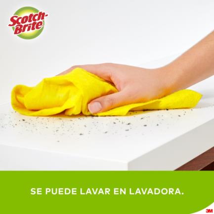 Paño Secatodo 3M Scotch Brite (33cmx44cm) Microfibra Blanco 1 Pieza