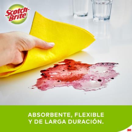 Paño Secatodo 3M Scotch Brite (33cmx44cm) Microfibra Blanco 1 Pieza