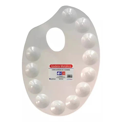 Paleta Godete Metálico Esmaltado Atl Con 12 Cavidades