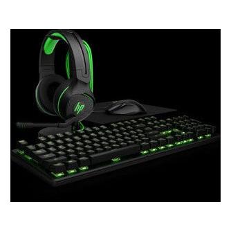 HP Audífonos Gamer Pavilion 400, Alámbrico, 3.5mm, Verde/Negro