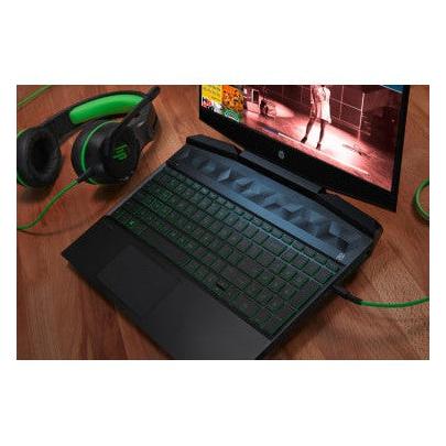 HP Audífonos Gamer Pavilion 400, Alámbrico, 3.5mm, Verde/Negro