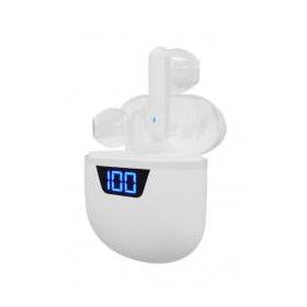 Klip Xtreme Audífonos Intrauriculares con Micrófono KTE-006, Bluetooth, Inalámbrico, Blanco