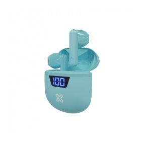 Klip Xtreme Audífonos Intrauriculares con Micrófono KTE-006AQ, Inalámbrico, Bluetooth, Aguamarina