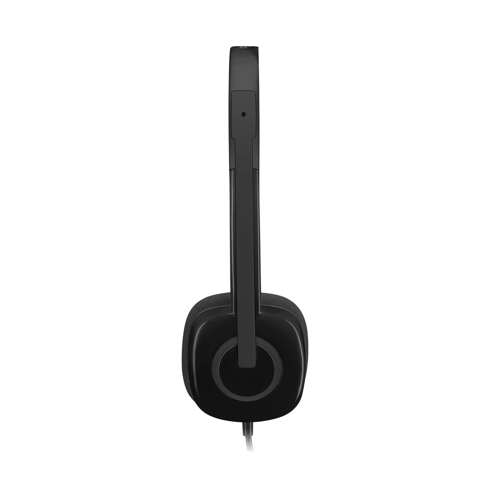 Logitech Audífonos con Micrófono H151, Alámbrico, 3.5mm, Negro