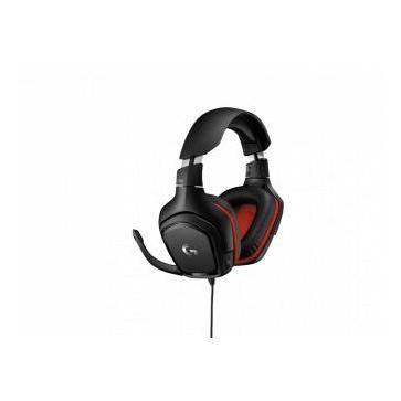 Logitech Audífonos Gamer G332, Alámbrico, 2 Metros, 3.5mm, Negro/Rojo