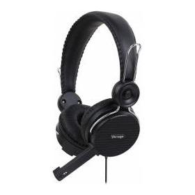 Vorago HS-201 Audífonos con Micrófono, Alámbrico, 2.2 Metros, Negro