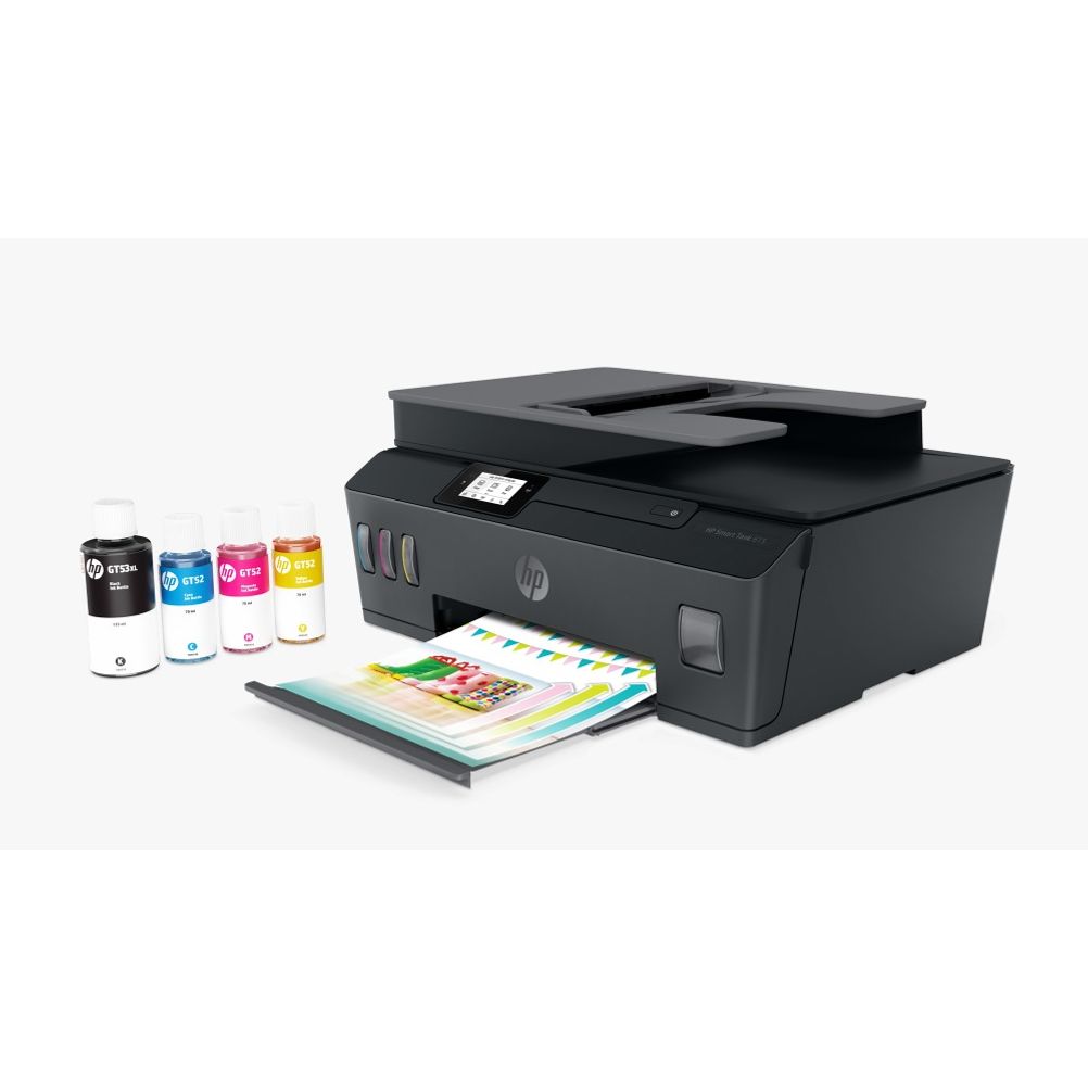 Impresora Multifuncional HP Smart Tank 615, Color, Inyección, Inalámbrico, Print/Scan/Copy/Fax