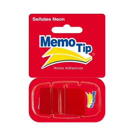 Banderillas Janel Memo Tip 6482345202 (23X45mm) Rojo Flourecnete Papel Rectangular