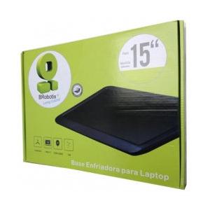 BRobotix Base Enfriadora para Laptop 15'', con 1 Ventilador de 320RPM, Negro