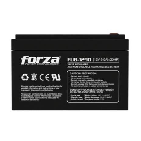 Batería Forza FUB-1290 Sellada 12V/9Ah Recargable AGM Sin mantenimiento